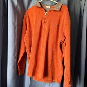 Columbia Men's Orange Half-Zip Fleece Pullover